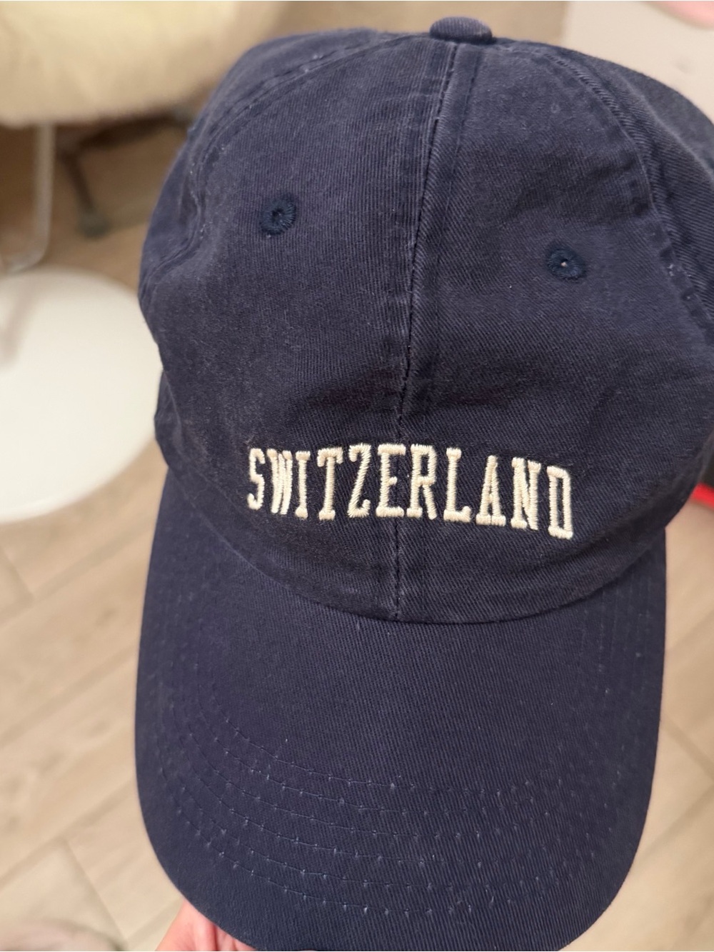 Navy Blue Switzerland Baseball Hat Dad Cap